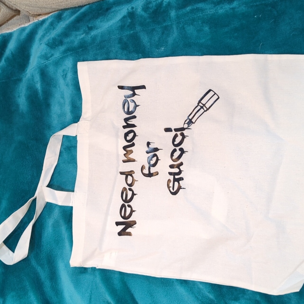 White cotton Tote